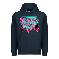 Navy fuck cancer Premium Hoodie - AdoDesignShop