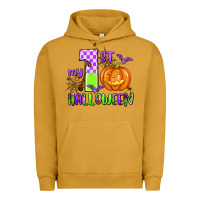 Pigment Peanut Butter my first halloween pumpkin Urban Hoodie - AdoDesignShop