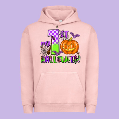 My First Halloween Pumpkin Urban Hoodie Designed By Adodesignshop