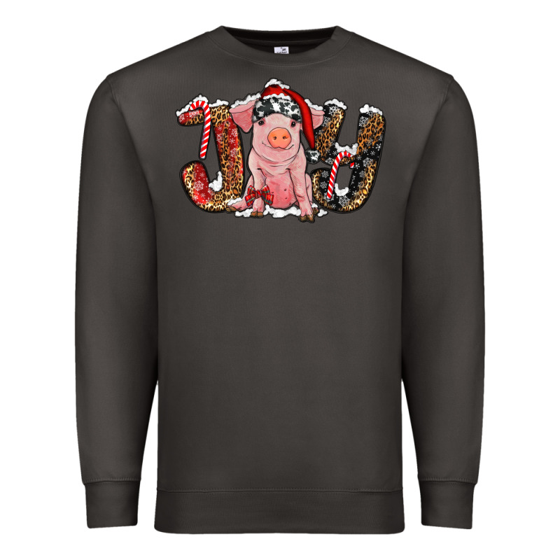 Christmas Joy With Pig Premium Sweatshirt by RanaPortraitStore | Teevron