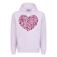 Lilac breast cancer ribbon heart Premium Hoodie - AdoDesignShop