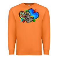 Carrot autism hearts Premium Sweatshirt - Zillion Design Studio