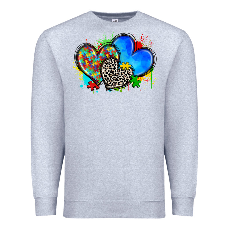 Autism Hearts Premium Sweatshirt by Zillion Design Studio | Teevron