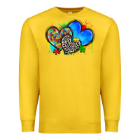 Lemon autism hearts Premium Sweatshirt - Zillion Design Studio