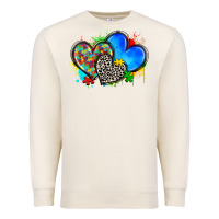Sandshell autism hearts Premium Sweatshirt - Zillion Design Studio