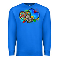 True Royal autism hearts Premium Sweatshirt - Zillion Design Studio