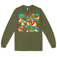 Army Green just peachy peach tumbler Long Sleeve Tee - BarkalooDesign