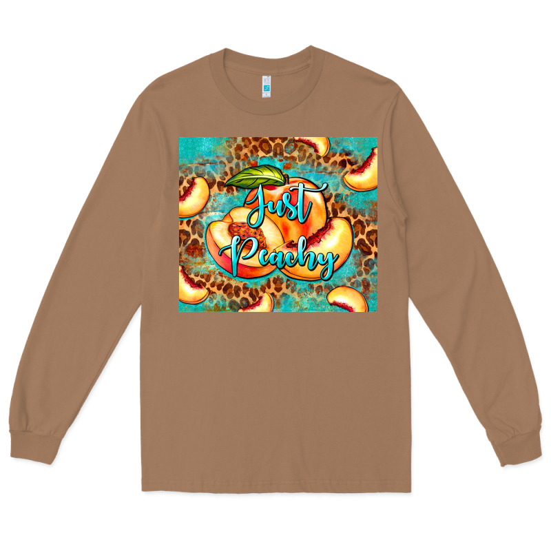 Just Peachy Peach Tumbler Long Sleeve Tee by BarkalooDesign | Teevron