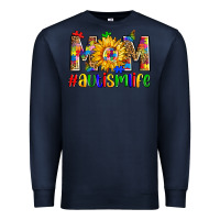 Navy mom autismlife zillion Premium Sweatshirt - Zillion Design Studio
