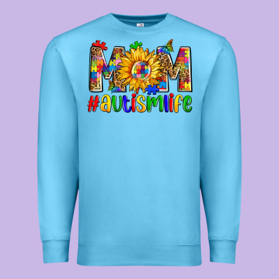 Mom Autismlife Zillion Premium Sweatshirt Designed By Zillion Design Studio