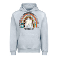Heather Grey dentallife rainbow Urban Hoodie - JahusDesignShop