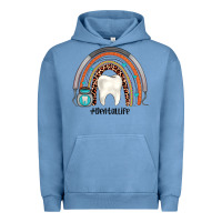 Pigment Pebble Blue dentallife rainbow Urban Hoodie - JahusDesignShop