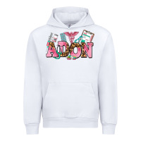 White adon nurse Urban Hoodie - AdoDesignShop