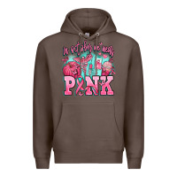 Coffee in october we wear pink Premium Hoodie - AdoDesignShop