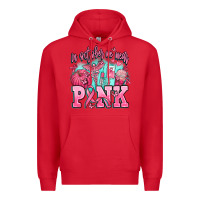 Red in october we wear pink Premium Hoodie - AdoDesignShop