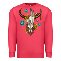 Cardinal western cow skull Premium Sweatshirt - texasbilliewilder
