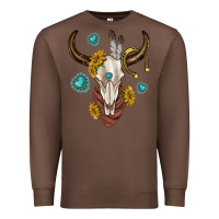 Chestnut western cow skull Premium Sweatshirt - texasbilliewilder