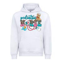 White pediatric nurse Urban Hoodie - AdoDesignShop