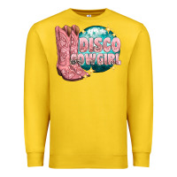 Lemon western disco cowgirl Premium Sweatshirt - texasbilliewilder
