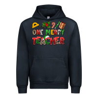 Navy one merry teacher Urban Hoodie - AdoDesignShop