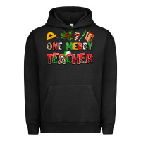 Pigment Black one merry teacher Urban Hoodie - AdoDesignShop