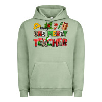 Pigment Oil Green one merry teacher Urban Hoodie - AdoDesignShop