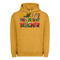 Pigment Peanut Butter one merry teacher Urban Hoodie - AdoDesignShop