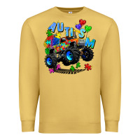 Antique Gold monster truck autism Premium Sweatshirt - Zillion Design Studio