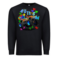 Black monster truck autism Premium Sweatshirt - Zillion Design Studio