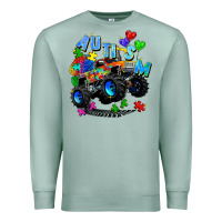Seafoam monster truck autism Premium Sweatshirt - Zillion Design Studio