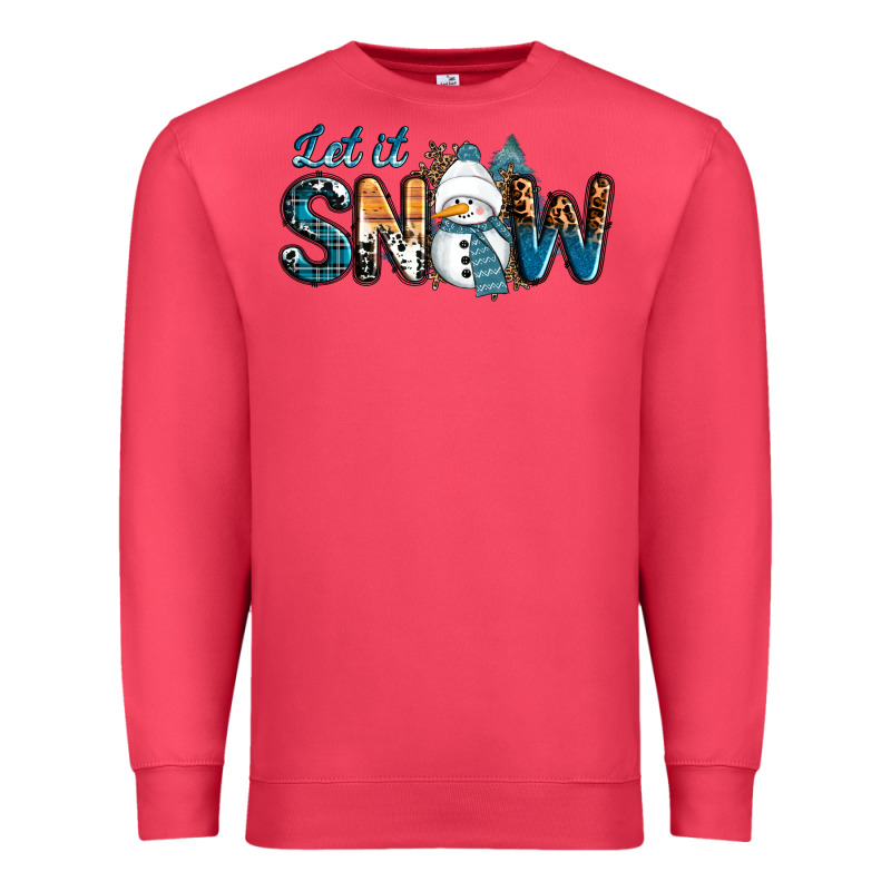 Let It Snow Snowman Premium Sweatshirt by RanaPortraitStore | Teevron