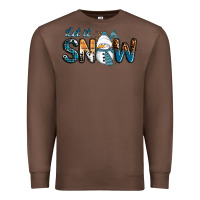 Chestnut Let It Snow Snowman Premium Sweatshirt - RanaPortraitStore