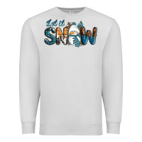 Dove Grey Let It Snow Snowman Premium Sweatshirt - RanaPortraitStore