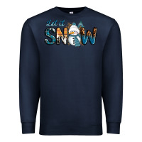 Navy Let It Snow Snowman Premium Sweatshirt - RanaPortraitStore
