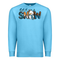 Ocean Blue Let It Snow Snowman Premium Sweatshirt - RanaPortraitStore