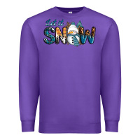 Purple Let It Snow Snowman Premium Sweatshirt - RanaPortraitStore