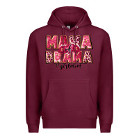Burgundy mama of drama girl mom Premium Hoodie - JahusDesignShop