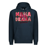 Navy mama of drama girl mom Premium Hoodie - JahusDesignShop