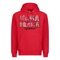Red mama of drama girl mom Premium Hoodie - JahusDesignShop