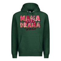 Sports Green mama of drama girl mom Premium Hoodie - JahusDesignShop