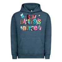 Pigment Midnight Navy dialysis nurse Urban Hoodie - AdoDesignShop