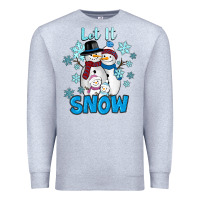 Heather Grey Let It Snow Premium Sweatshirt - RanaPortraitStore
