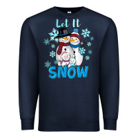 Navy Let It Snow Premium Sweatshirt - RanaPortraitStore
