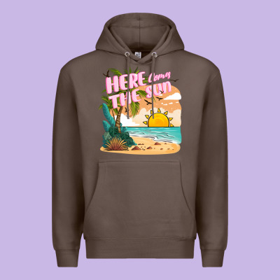 Here Comes The Sun Premium Hoodie Designed By Jahusdesignshop