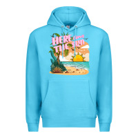 Ocean Blue here comes the sun Premium Hoodie - JahusDesignShop