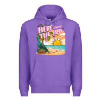 Purple here comes the sun Premium Hoodie - JahusDesignShop