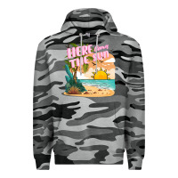 Slate Camo here comes the sun Premium Hoodie - JahusDesignShop
