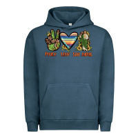 Pigment Midnight Navy peace love san judas Urban Hoodie - JahusDesignShop