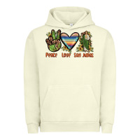 Pigment Pistachio peace love san judas Urban Hoodie - JahusDesignShop