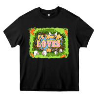 Black Oh how he loves us Easter Day Heavy Core Tee - LillyAllenDesigns